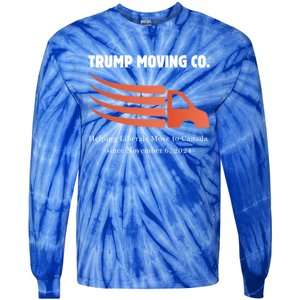 Donald Trump Inauguration Funny Moving Conservative Cool Gift Tie-Dye Long Sleeve Shirt