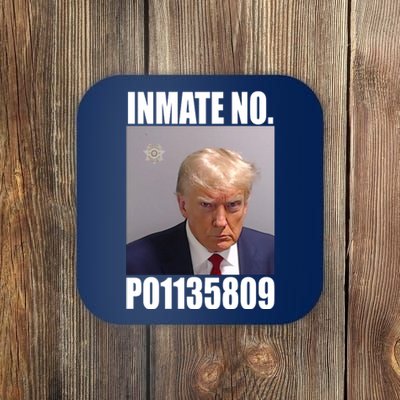 Donald Trump Inmate Number Mugshot Coaster