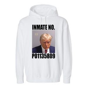 Donald Trump Inmate Number Mugshot Garment-Dyed Fleece Hoodie