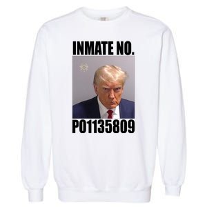 Donald Trump Inmate Number Mugshot Garment-Dyed Sweatshirt