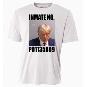 Donald Trump Inmate Number Mugshot Cooling Performance Crew T-Shirt