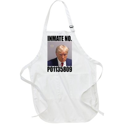 Donald Trump Inmate Number Mugshot Full-Length Apron With Pockets