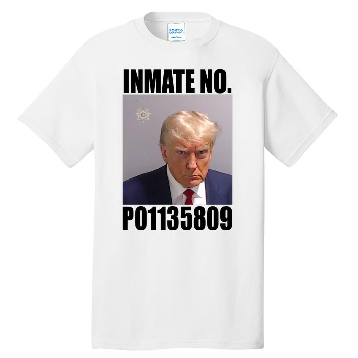 Donald Trump Inmate Number Mugshot Tall T-Shirt