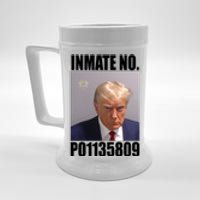 Donald Trump Inmate Number Mugshot Beer Stein