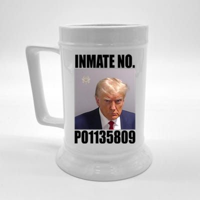 Donald Trump Inmate Number Mugshot Beer Stein