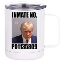 Donald Trump Inmate Number Mugshot 12 oz Stainless Steel Tumbler Cup