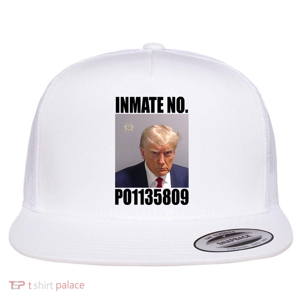 Donald Trump Inmate Number Mugshot Flat Bill Trucker Hat