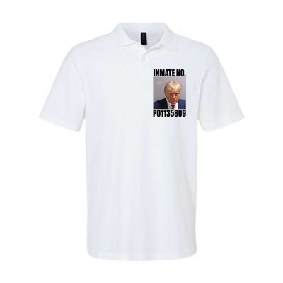 Donald Trump Inmate Number Mugshot Softstyle Adult Sport Polo