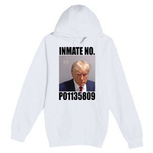 Donald Trump Inmate Number Mugshot Premium Pullover Hoodie