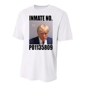 Donald Trump Inmate Number Mugshot Performance Sprint T-Shirt