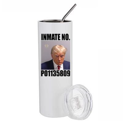 Donald Trump Inmate Number Mugshot Stainless Steel Tumbler