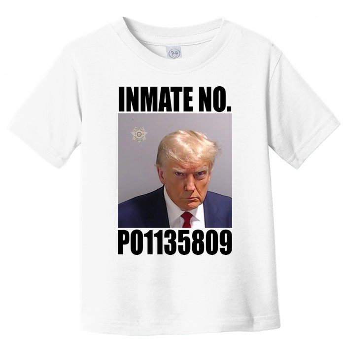 Donald Trump Inmate Number Mugshot Toddler T-Shirt