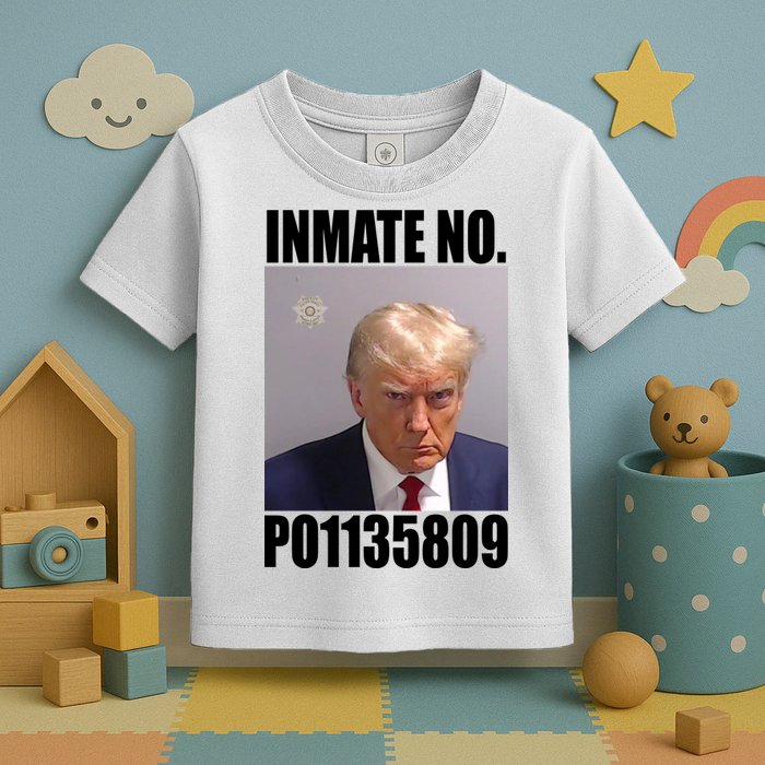 Donald Trump Inmate Number Mugshot Toddler T-Shirt