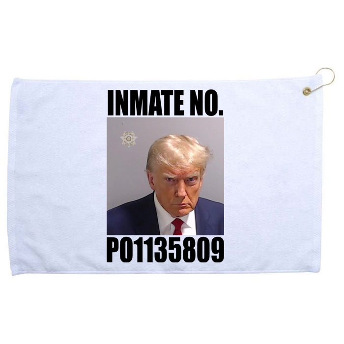 Donald Trump Inmate Number Mugshot Grommeted Golf Towel