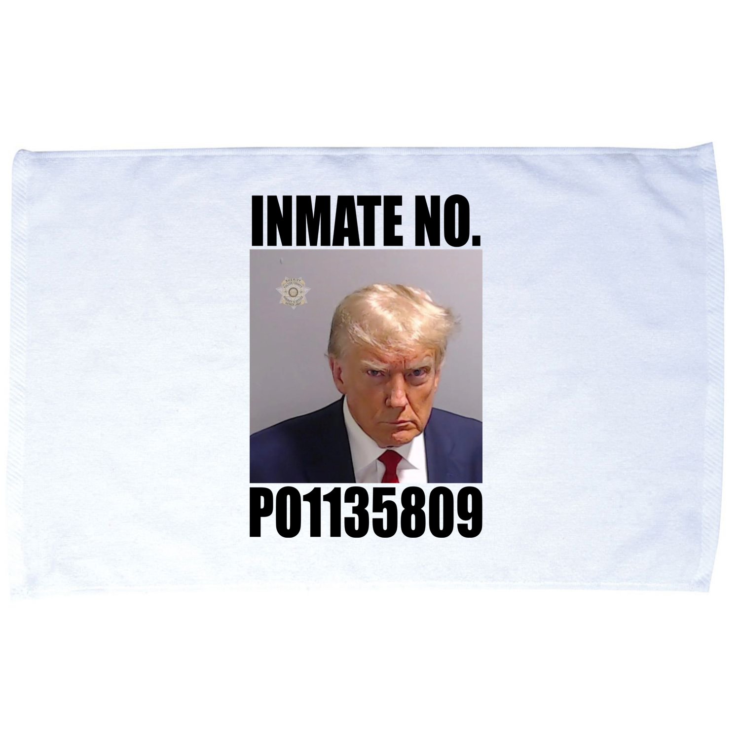 Donald Trump Inmate Number Mugshot Microfiber Hand Towel