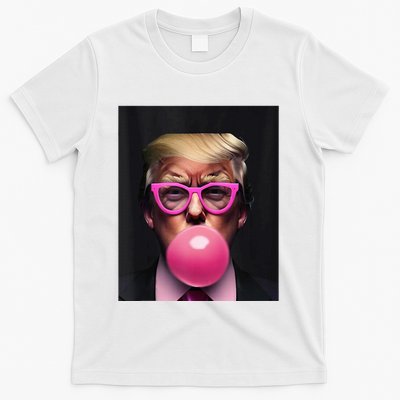 Donald Trump In Pink Blowing Bubble Gum Pro Trump 2024 T-Shirt