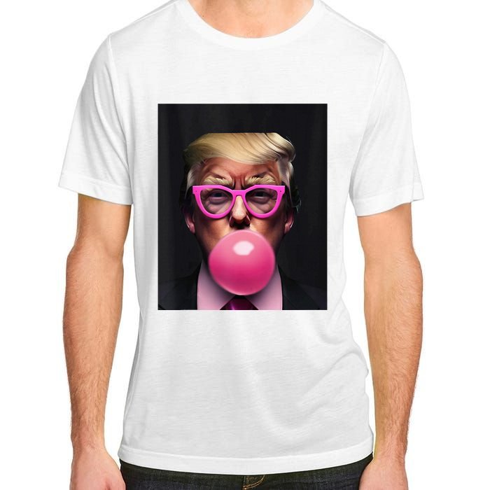 Donald Trump In Pink Blowing Bubble Gum Pro Trump 2024 Adult ChromaSoft Performance T-Shirt