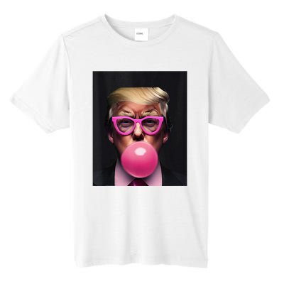 Donald Trump In Pink Blowing Bubble Gum Pro Trump 2024 Tall Fusion ChromaSoft Performance T-Shirt