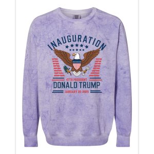 Donald Trump Inauguration 2025 47th President Colorblast Crewneck Sweatshirt