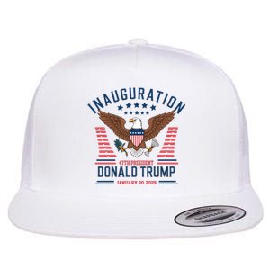 Donald Trump Inauguration 2025 47th President Flat Bill Trucker Hat