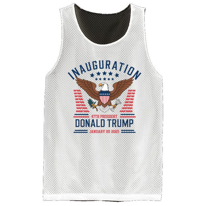 Donald Trump Inauguration 2025 47th President Mesh Reversible Basketball Jersey Tank