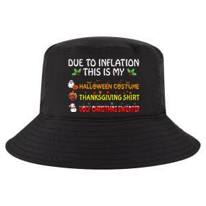 Due To Inflation This Is My Halloween Thanksgiving Christmas Cool Comfort Performance Bucket Hat