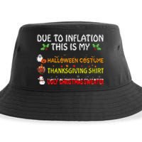 Due To Inflation This Is My Halloween Thanksgiving Christmas Sustainable Bucket Hat