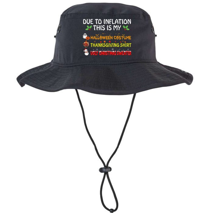 Due To Inflation This Is My Halloween Thanksgiving Christmas Legacy Cool Fit Booney Bucket Hat