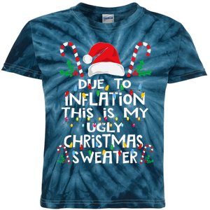 Due To Inflation Ugly Christmas Sweaters Kids Tie-Dye T-Shirt