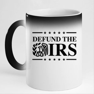 Defund The IRS 11oz Black Color Changing Mug