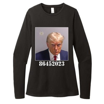 Donald Trump Inmate Mugshot Womens CVC Long Sleeve Shirt