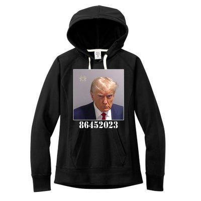 Donald Trump Inmate Mugshot Women's Fleece Hoodie