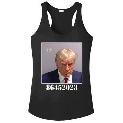 Donald Trump Inmate Mugshot Ladies PosiCharge Competitor Racerback Tank