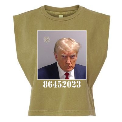 Donald Trump Inmate Mugshot Garment-Dyed Women's Muscle Tee