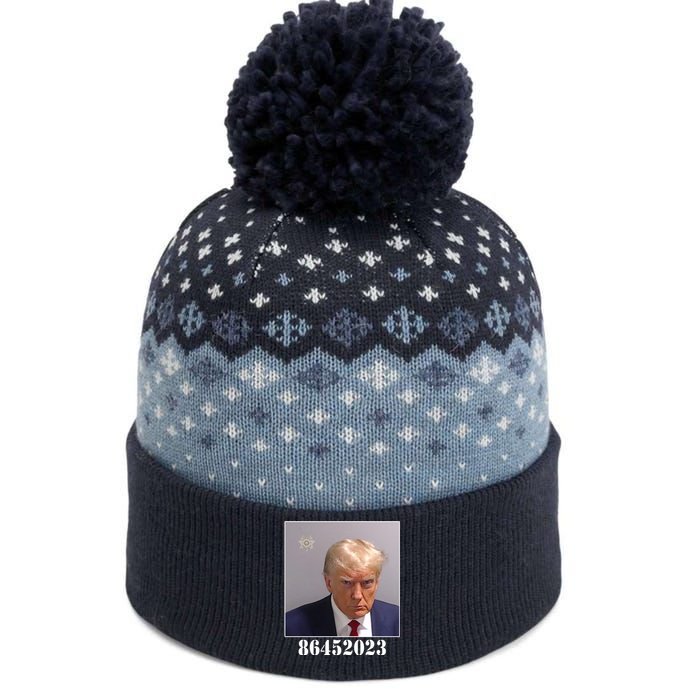 Donald Trump Inmate Mugshot The Baniff Cuffed Pom Beanie