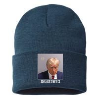 Donald Trump Inmate Mugshot Sustainable Knit Beanie