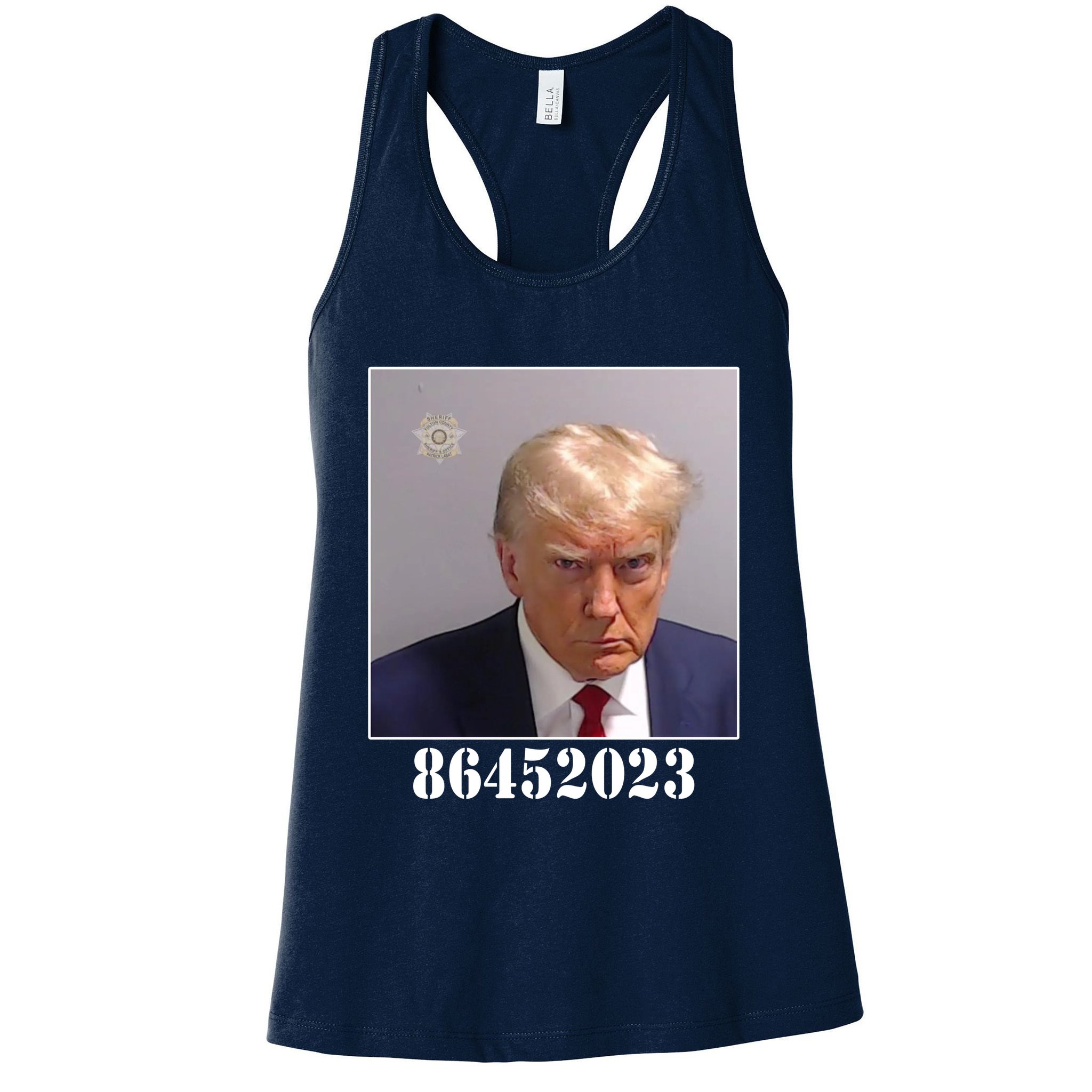 Donald Trump Inmate Mugshot Womens Tank Top