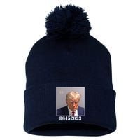 Donald Trump Inmate Mugshot Pom Pom 12in Knit Beanie