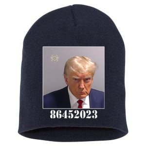 Donald Trump Inmate Mugshot Short Acrylic Beanie