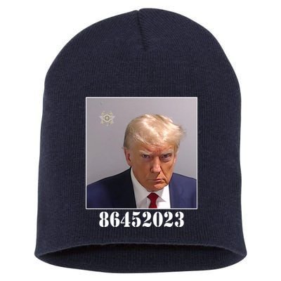 Donald Trump Inmate Mugshot Short Acrylic Beanie