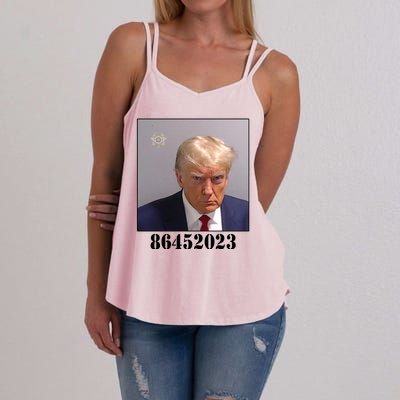 Donald Trump Inmate Mugshot Women's Strappy Tank