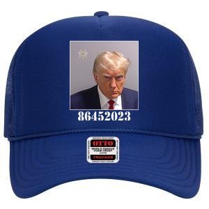 Donald Trump Inmate Mugshot High Crown Mesh Back Trucker Hat