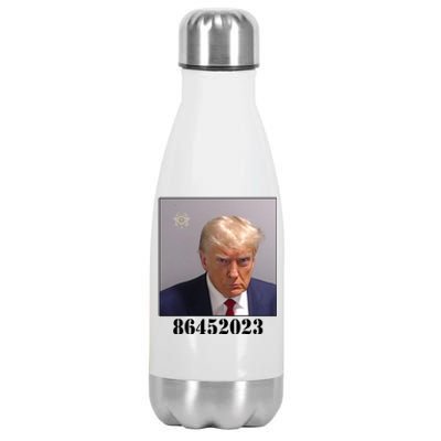 Donald Trump Inmate Mugshot Stainless Steel Insulated Water Bottle