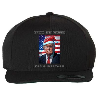 Donald Trump Ill Be Home For Christmas Inauguration Wool Snapback Cap