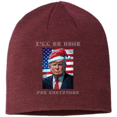 Donald Trump Ill Be Home For Christmas Inauguration Sustainable Beanie