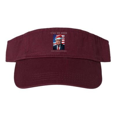 Donald Trump Ill Be Home For Christmas Inauguration Valucap Bio-Washed Visor