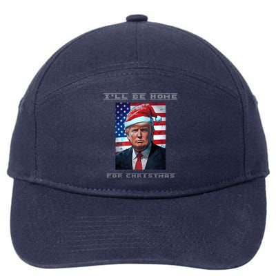 Donald Trump Ill Be Home For Christmas Inauguration 7-Panel Snapback Hat