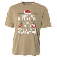 Due To Inflation This Is My Ugly Sweater For Christmas Cooling Performance Crew T-Shirt