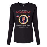 Donald Trump Inauguration Day 2025 47th Usa President Womens Cotton Relaxed Long Sleeve T-Shirt