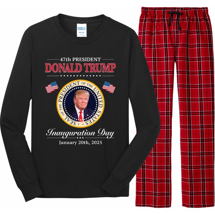 Donald Trump Inauguration Day 2025 47th Usa President Long Sleeve Pajama Set